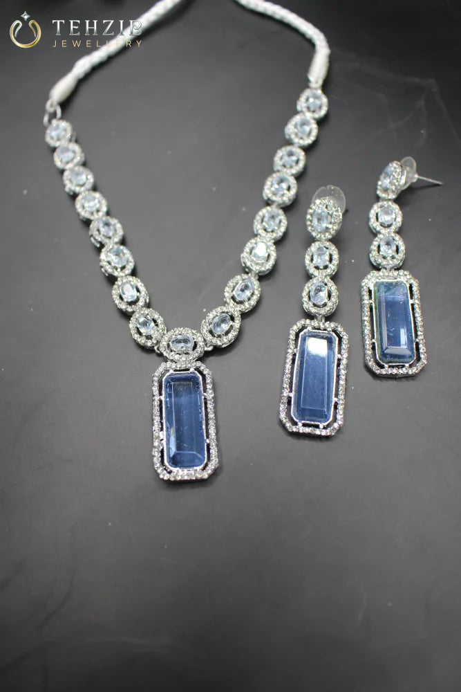 Premium Fancy Zircon Necklace Set