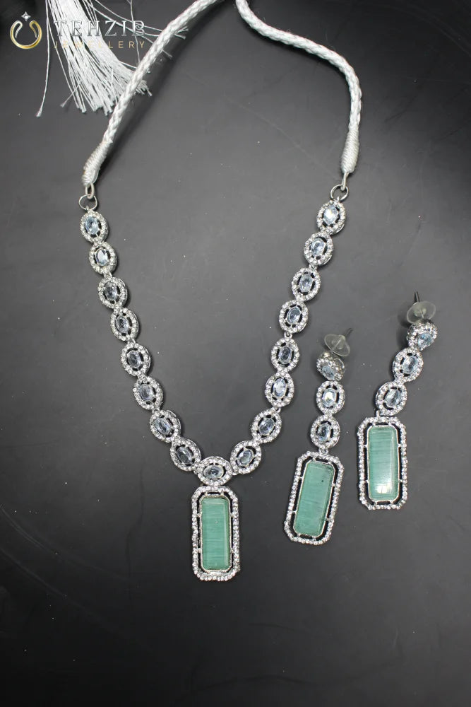 Premium Fancy Zircon Necklace Set