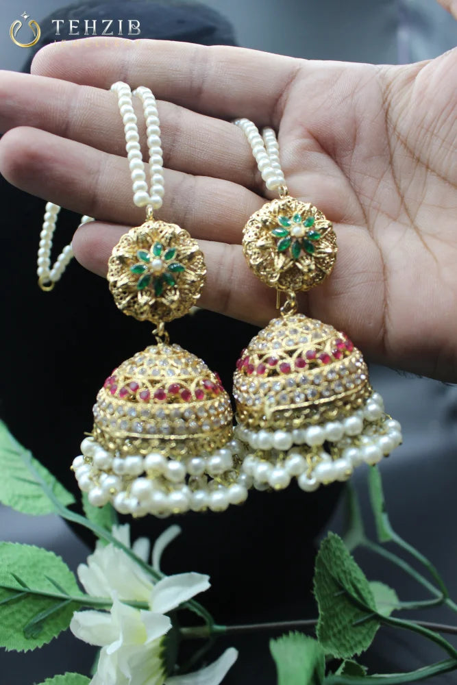 Premium Multicolor Zircon Jhumka Earring 