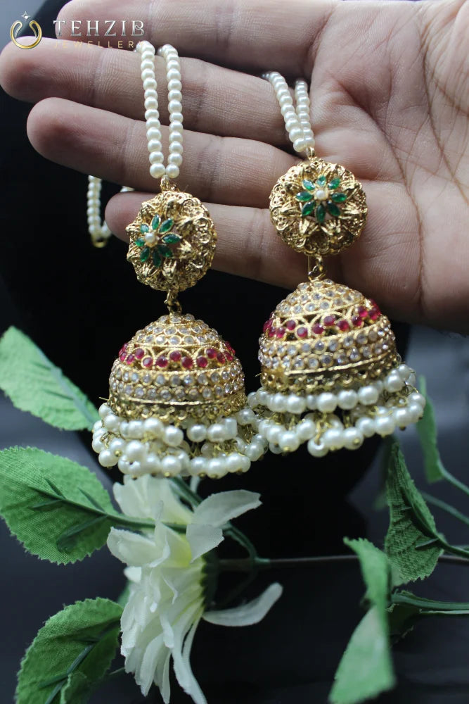 Premium Multicolor Zircon Jhumka Earring 