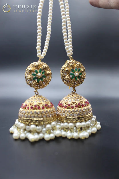 Premium Multicolor Zircon Jhumka Earring 