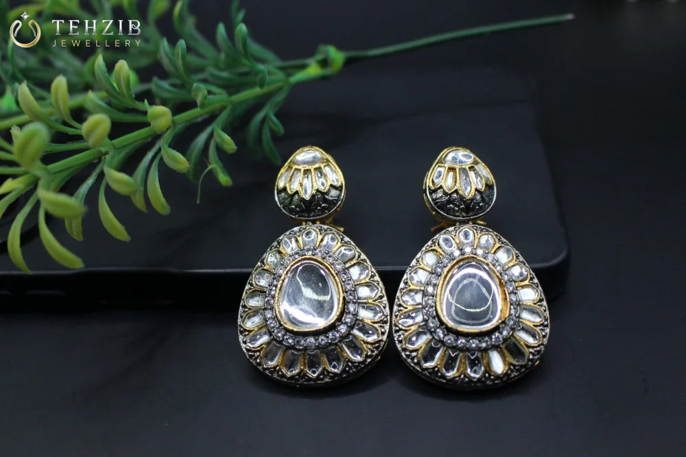 Elegant Polki Kundan Earring 